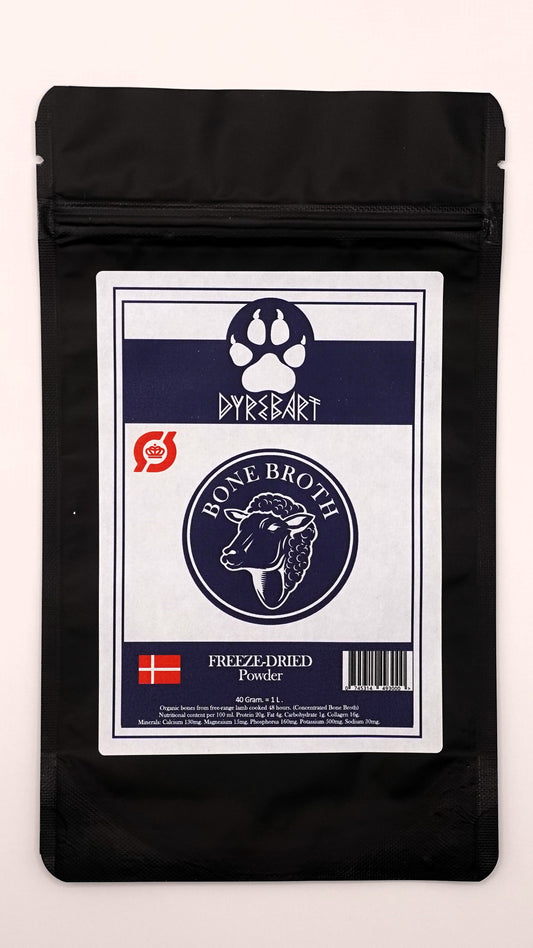 Bone Broth Pulver - Økologisk Lam - 50 gram