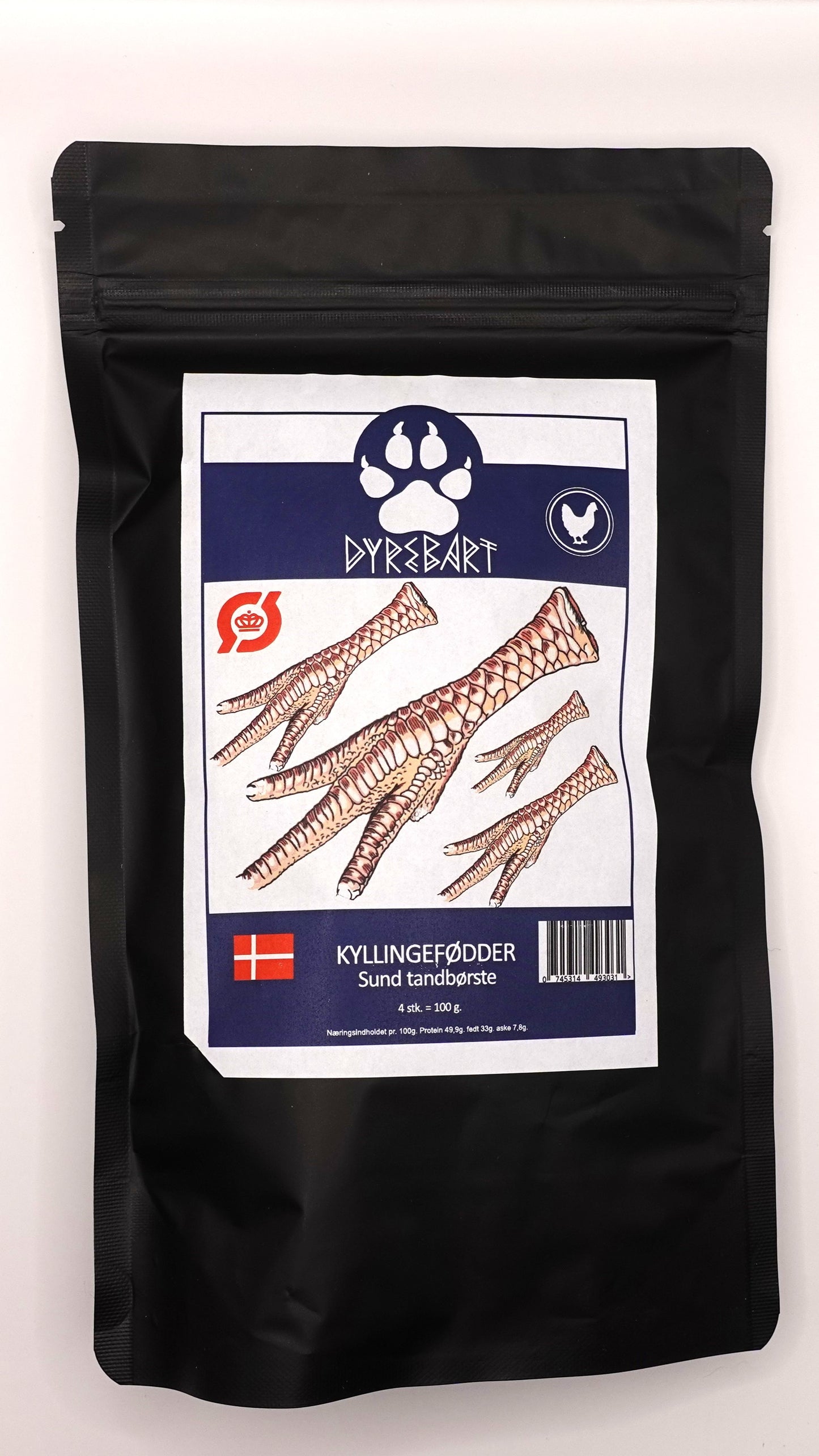 Kyllingefødder - Sund tandbørste til hunde