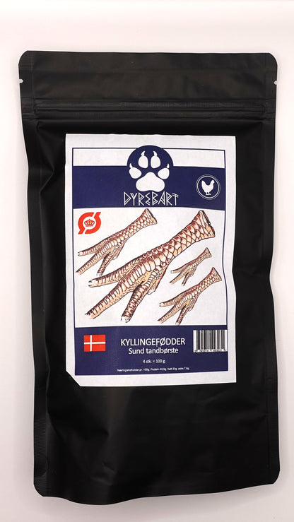 Kyllingefødder - Sund tandbørste til hunde